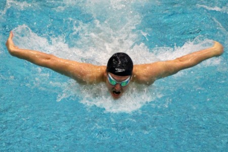 Mark Meyer swimming